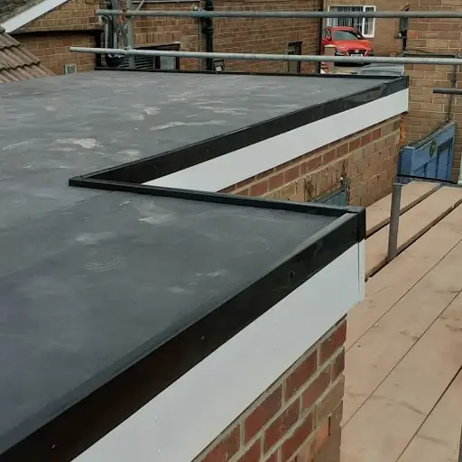 New EPDM flat roof installation at a bungalow in Tawny Close, Middlesbrough